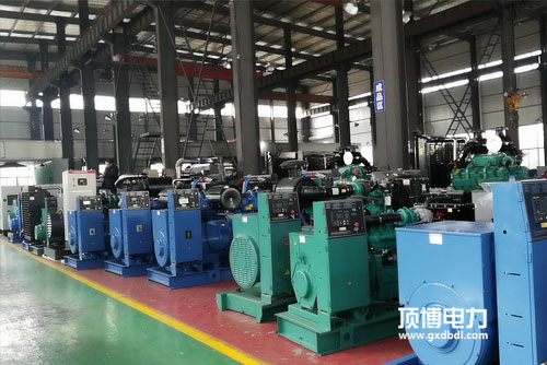 顶博电力广西顶博发电机组制造生产车间